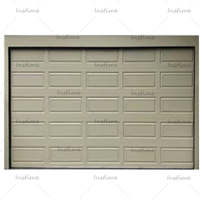 Instime New Design Modern Aluminum Alloy Tempered Full View Plexiglass Garage Door Mirror Glass Garage Doors For House