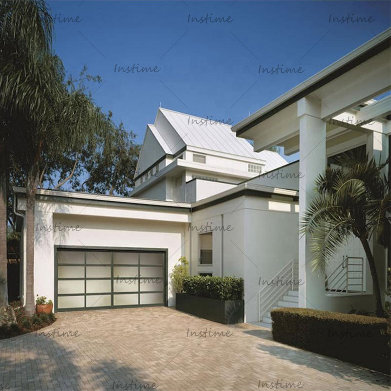 Instime American Garage Door Overhead Sectional Aluminum Profile South Africa With Glass For Garage