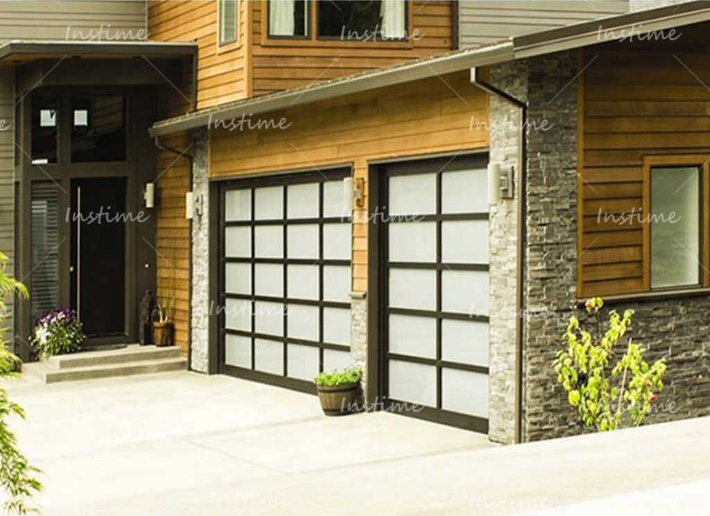 Instime Wholesale Price Customized Automatic Garage Roller Door Electric Roll Up Black Color Garage Doors Design For Villa