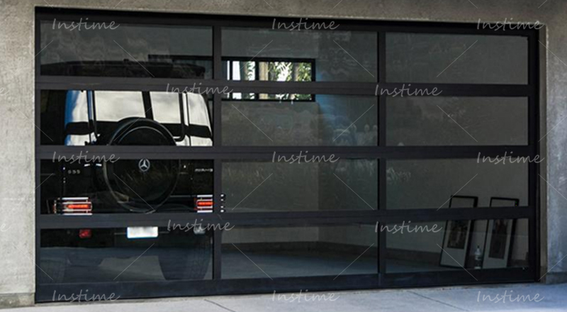 Instime 2023 Hurricane Resistant Frameless Aluminum Composite Panel Garage Door For House