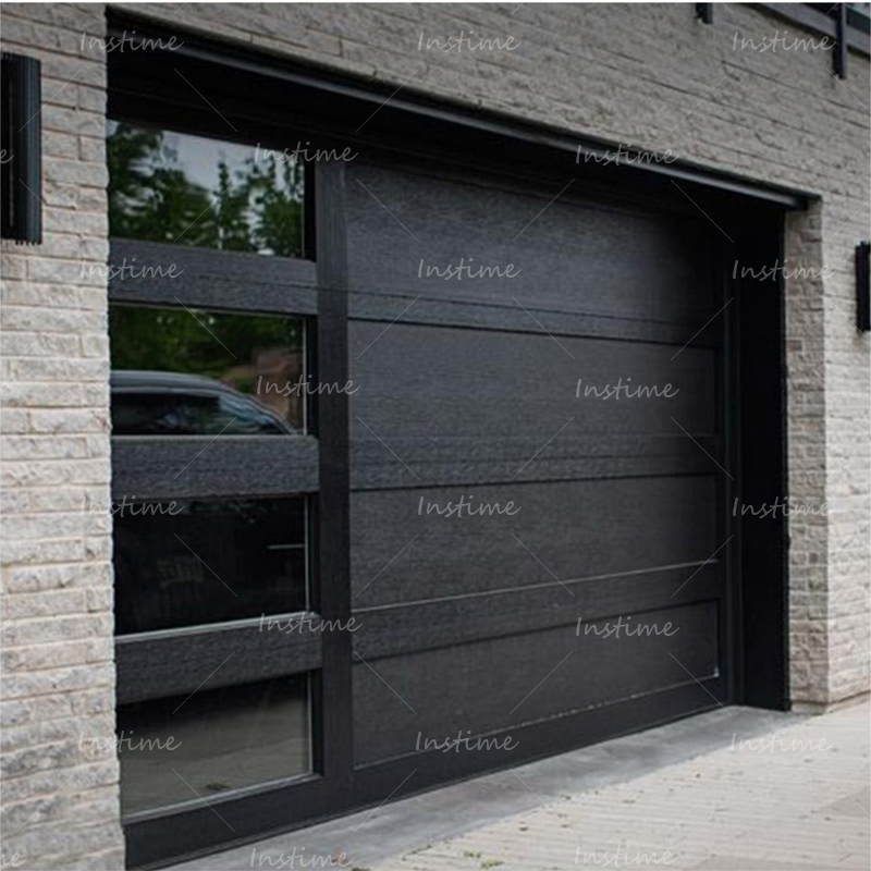 Instime Glass Garage Door Insulated Residential Electric Automatic Garage Doors Residential Automatic Roller For Villa
