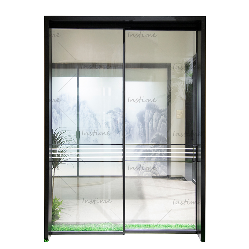 Instime China Supplier 2023 Classic Design The Cheapest Price Aluminum House Partition Aluminum Sliding Door For Hotel