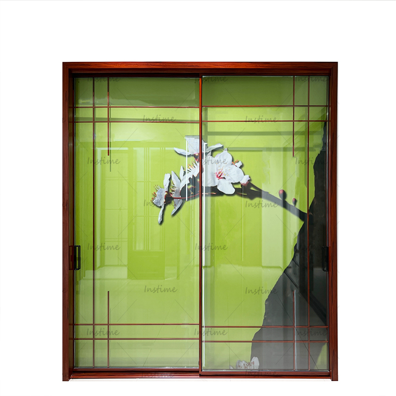 Instime China Supplier Impact Resistance Aluminium Exterior Accordion Sliding Glass Doors For Living Room
