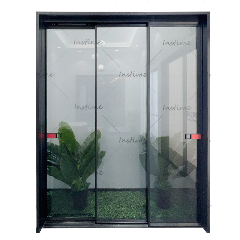 Instime High Quality Glazing Tempered Glass Sliding Patio Doors Double Glazed Aluminium Sliding Door For House