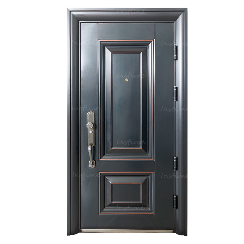 Instime Latest Design Cheap Price Luxury Style Hot Sale Exterior Security Steel Metal Door For villa