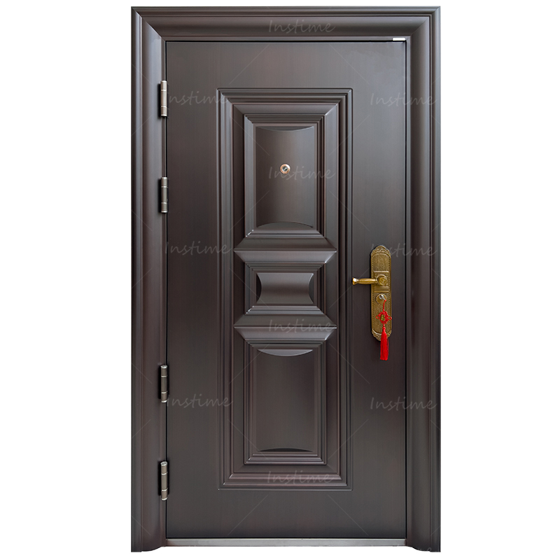 Instime United Kingdom Style Class A Burglar Latest Design Fire Rated main Exterior security steel Doors For House