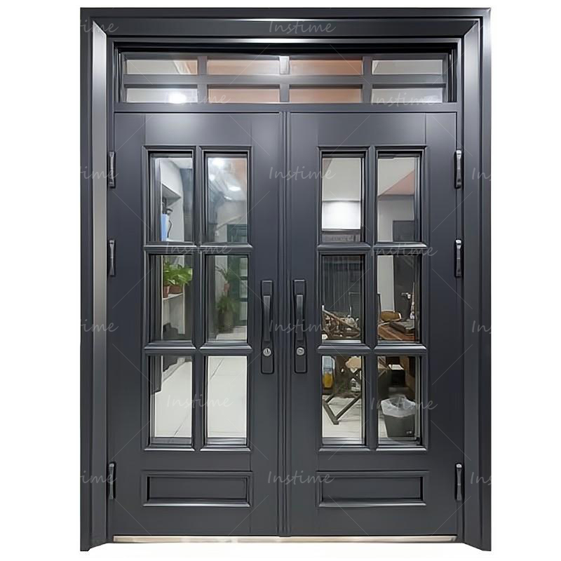 Instime Factory Outlet Fire Rated Cast Aluminum Door New Design Turkey Style For Industrial