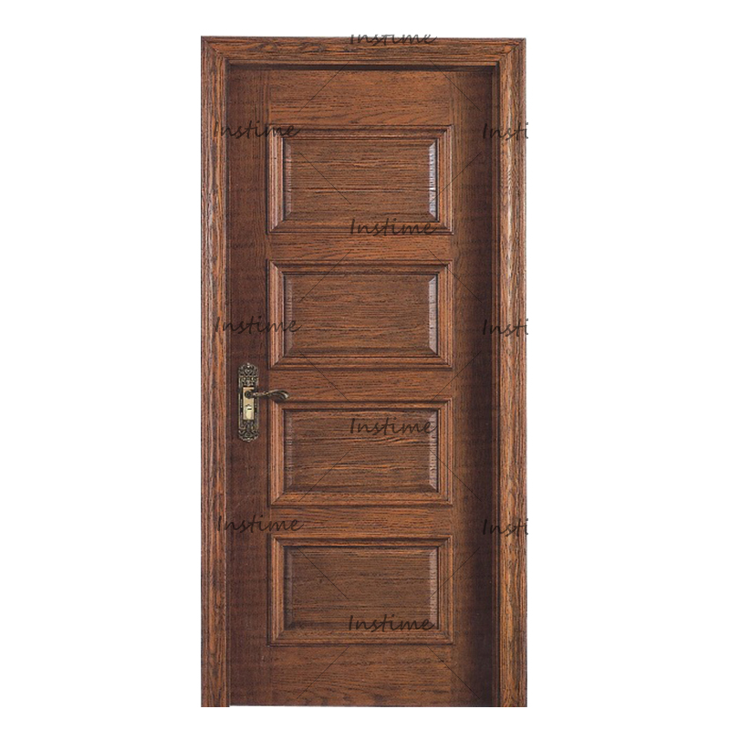 Instime 2023 China Supplier Wholesale Latest Design Solid Wooden Door Interior Door Room Door For Bedroom
