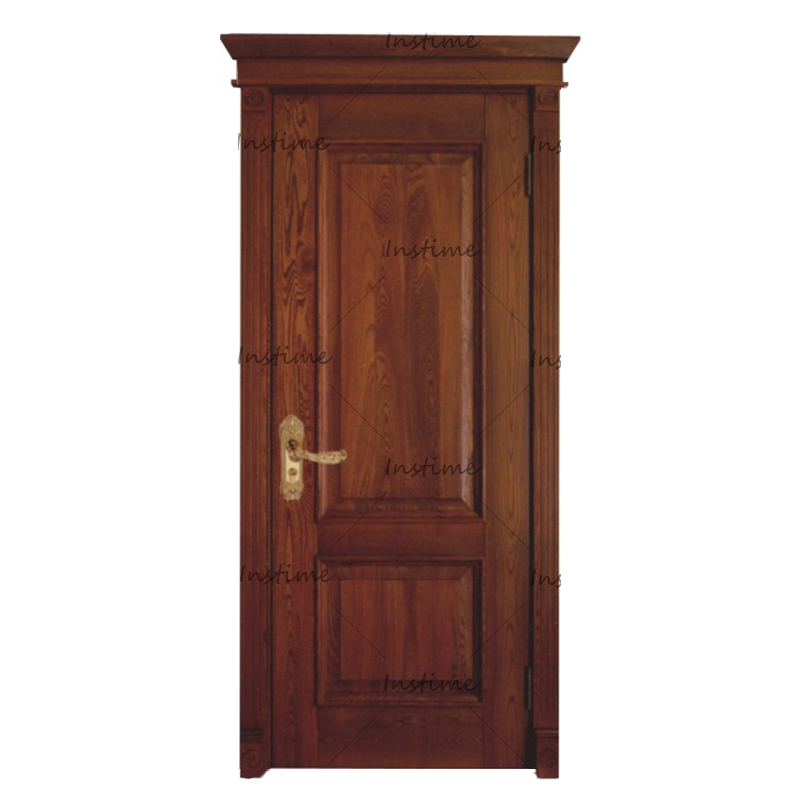 Instime Solid Wooden Internal Door Design Doors Interior With Frame For Bedroom Apartment Entrance Door For Villa