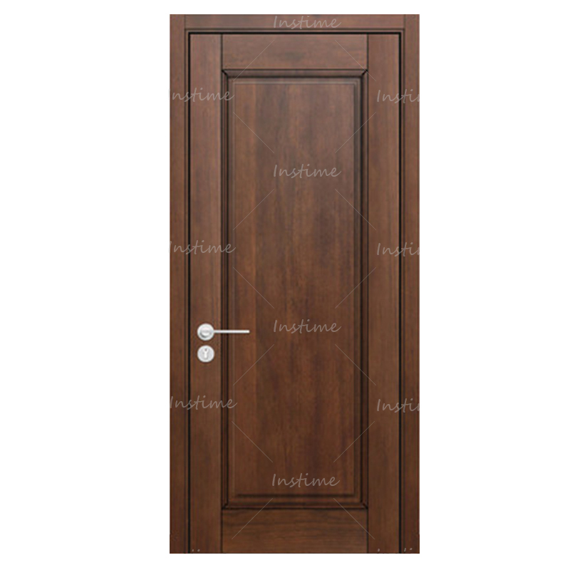 Instime 2023 Project Best Price Wholesale Glass Insert Modern Interior Solid Wooden Door For House