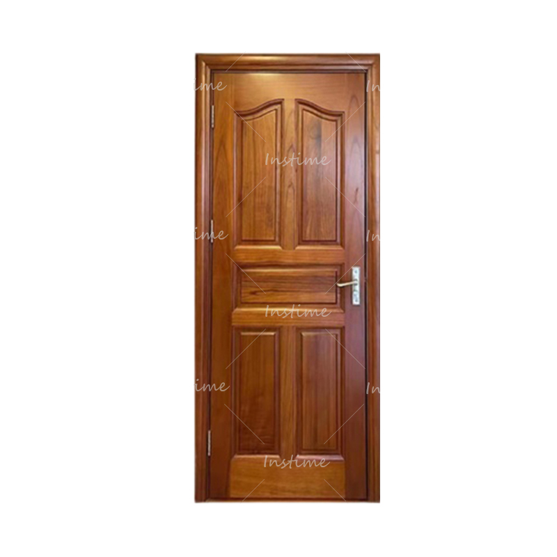 Instime China Factory Cheap High Quality Surface Interior Doors Waterproof Solid Wooden Door For Villa