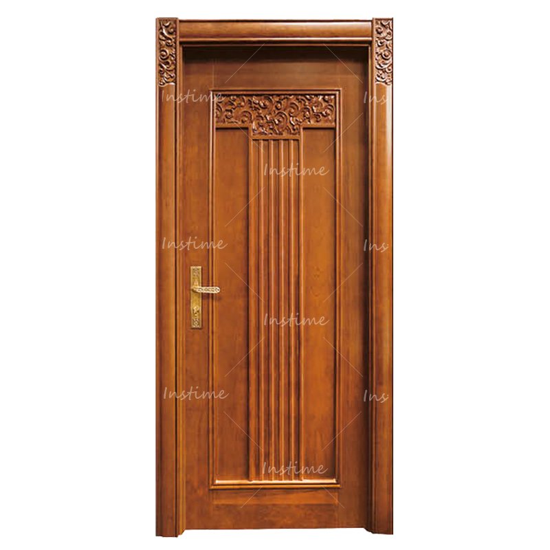 Instime Antique Carved Fashion Front Entrance Door Designs Solid Teak Wood Main Door Entry Double Door For Bedroom