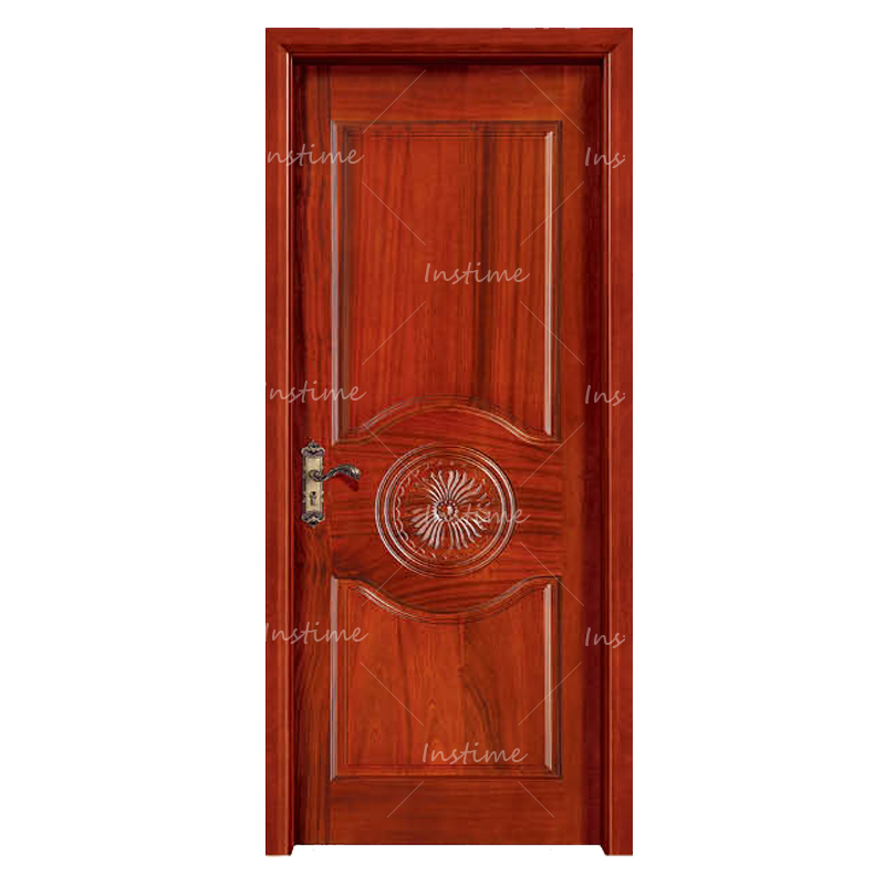 Instime Custom Wooden Front Doors Pivot Modern Entrance Engineered Solid Wood Pivot Door For House