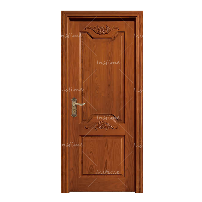 Instime American Over Size Flush Design Residential Solid Wood Modern Interior Room Door For House