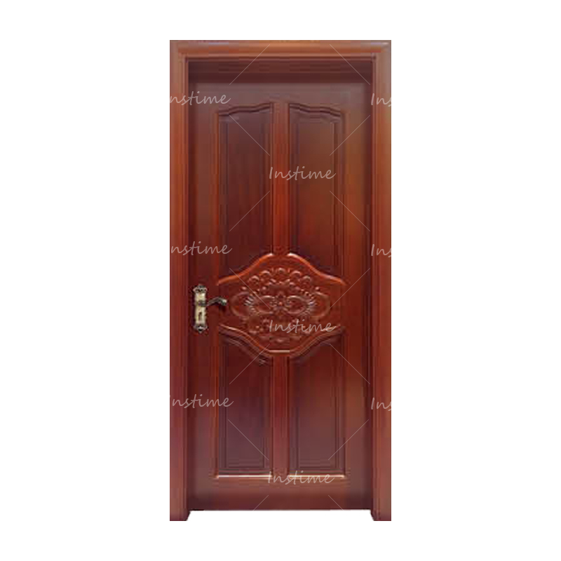 Instime Foshan Wood Doors Factory Modern Designs Water Proof Damp Proof Security Proof Solid Interior Bedroom Doors For House