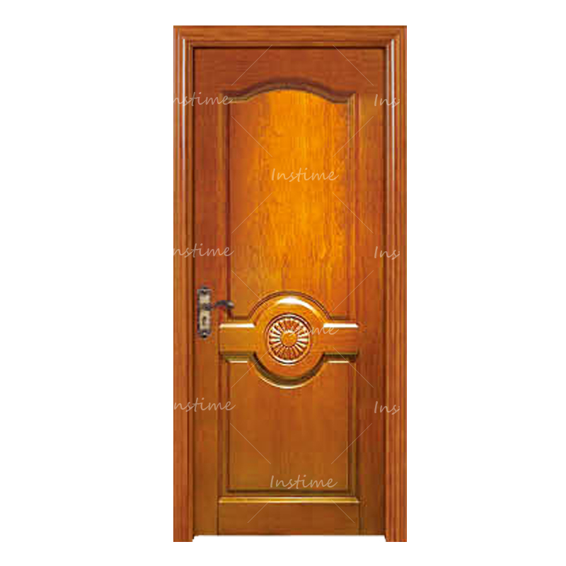 Instime European Standard Luxury Inside Hotel Bedroom Fire Rate Solid Wood Door Hot Sell Sound Insulation Not Warp For Hotel