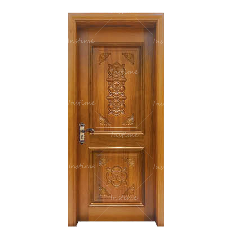 Instime Customized Exterior High End Solid Wood Modern Design Main Entry Entrance Room For House
