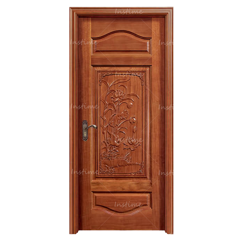Instime Mahogany Door Solid Wood Entry Door Exterior Front Entry For House