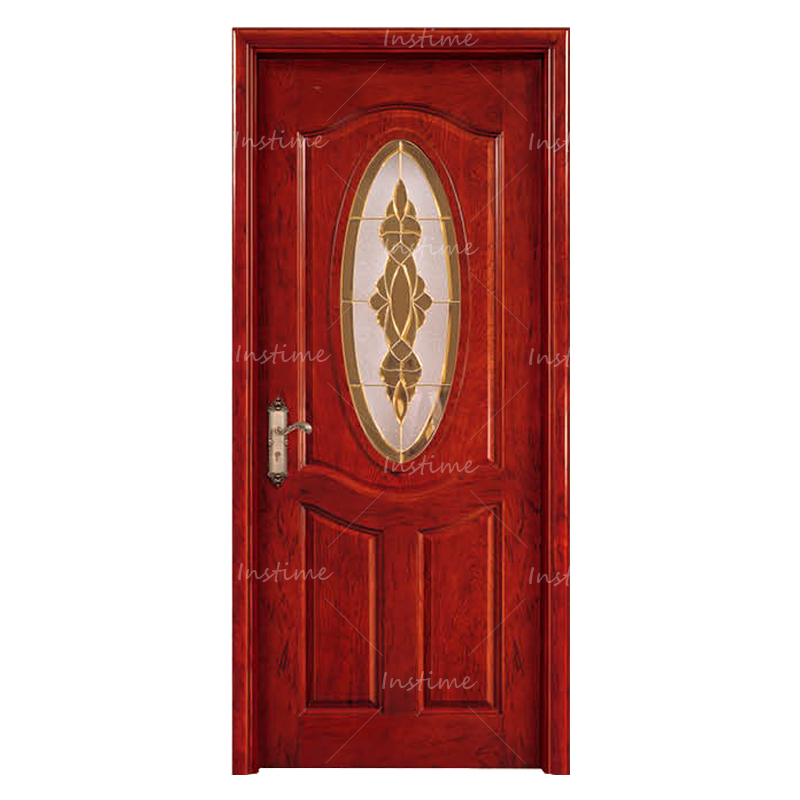 Instime Top Brand Wholesalers Latest Modern Design Deep Carving Workmanship Mahogany Solid Wood Door For House