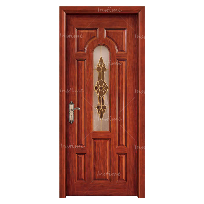 Instime Turkey Modern Home Design Modern Luxury Solid Wood PVC Interior Wooden Door For House