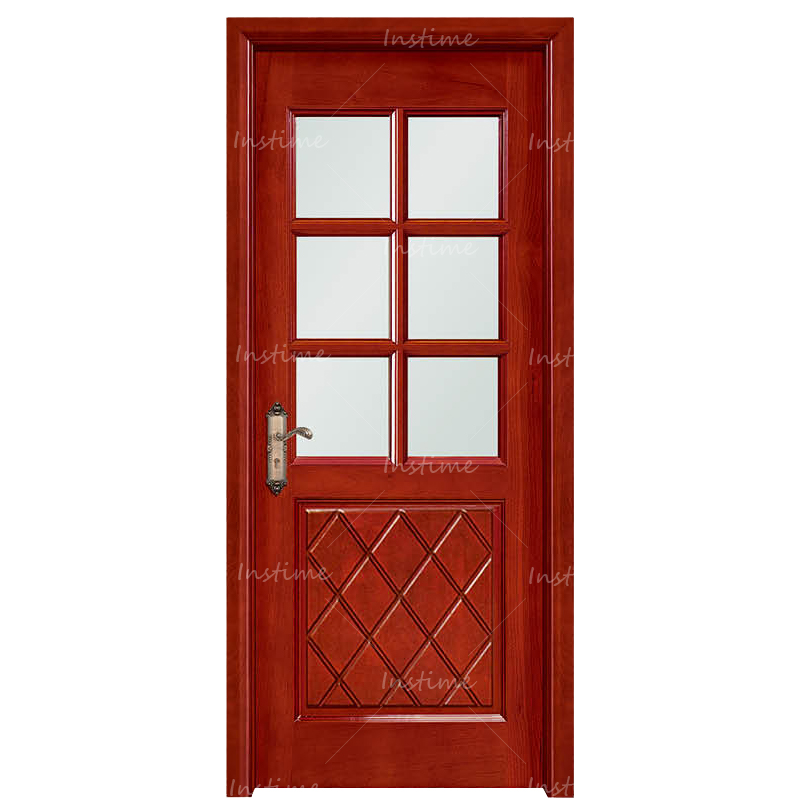 Instime Victorian Style High-Grade Main Solid Wood Doors For Country House