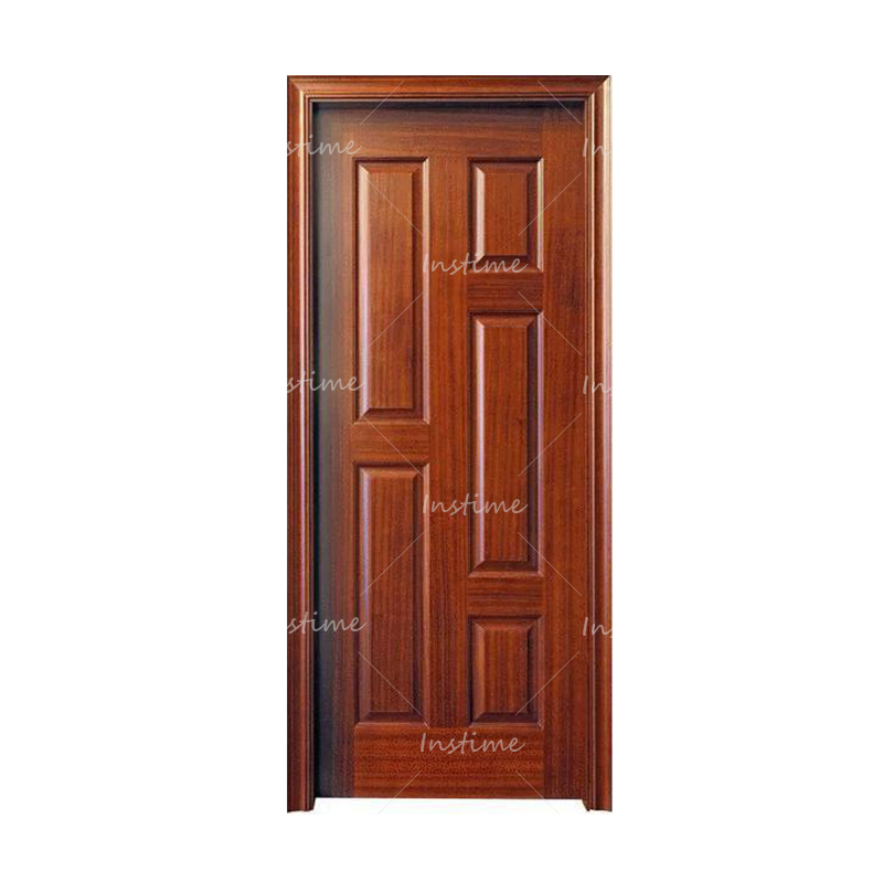 Instime Cheap And Fine Flush Pvc Mdf Door Wooden Wooden Door Making Machine Wooden Interior Bathroom Door For House