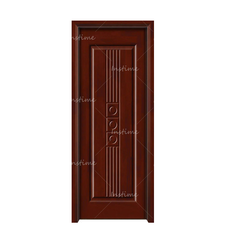 Instime American Modern Design External Wood Door Pivot Solid Wood Entrance Door Wooden Main Door For House