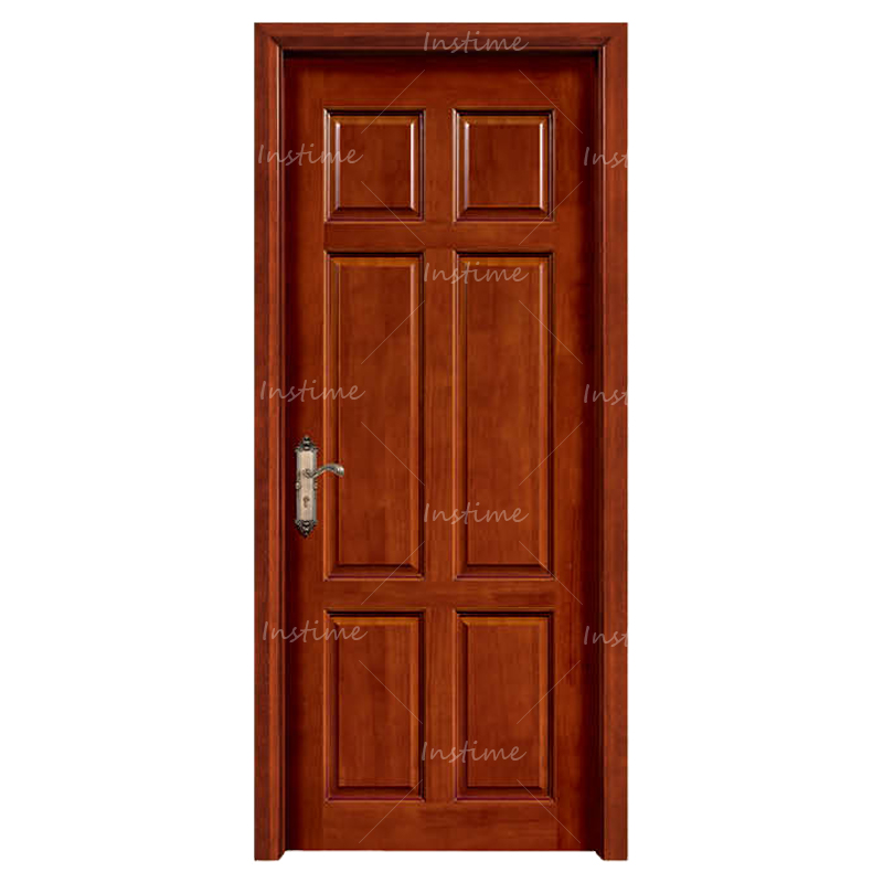 Instime 2023 Modern wooden bedroom design MDF solid interior wood door for house