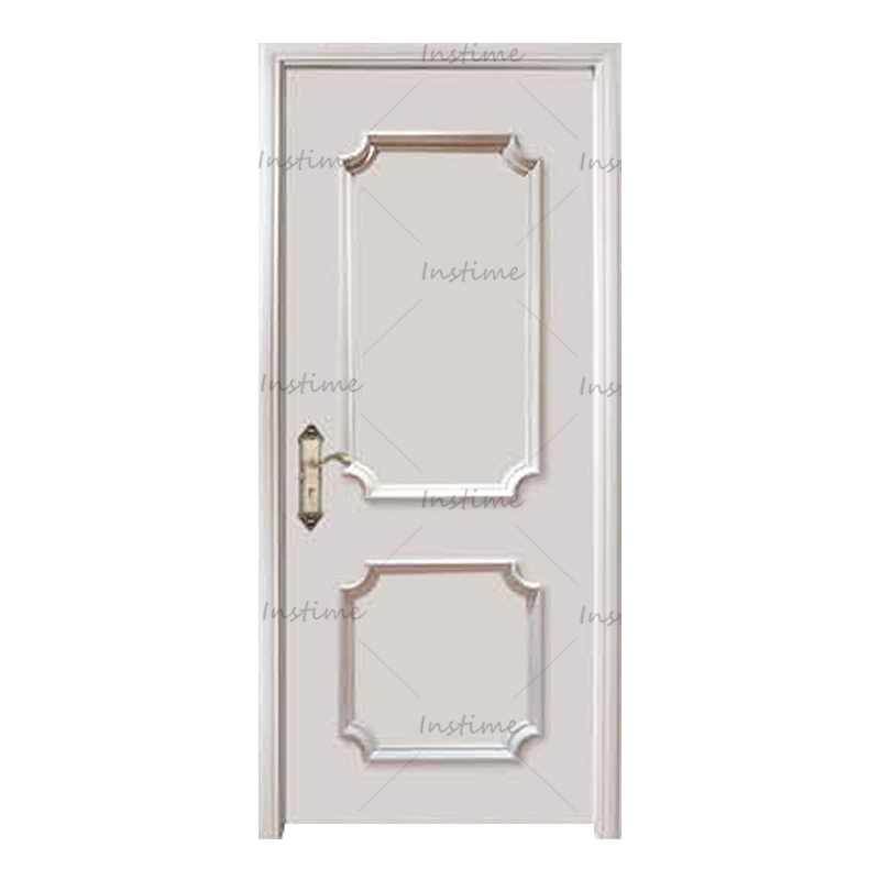 Instime Modern Design Main Entry Entrance Room Luxury Solid Teak Wood Single Design Plain Bedroom Wooden Door For Villa