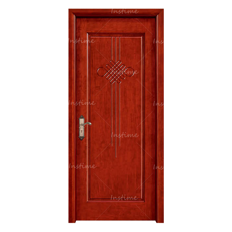 Instime Cheap Price White WPC Simple Wood Door Other Soundproof Solid Teak Doors Interior Wooden Door For Hotel Bedroom