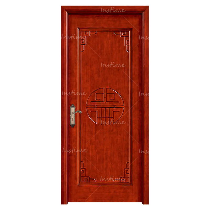 Instime High-quality Warranty Service Plywood Oak MDF Exterior Wooden Composite Door For House