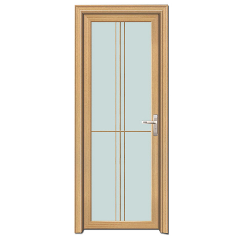 Instime Simple European Style Anti-collision Design Narrow Border Ultra-thick Black Tempered Glass Aluminium Swing Door