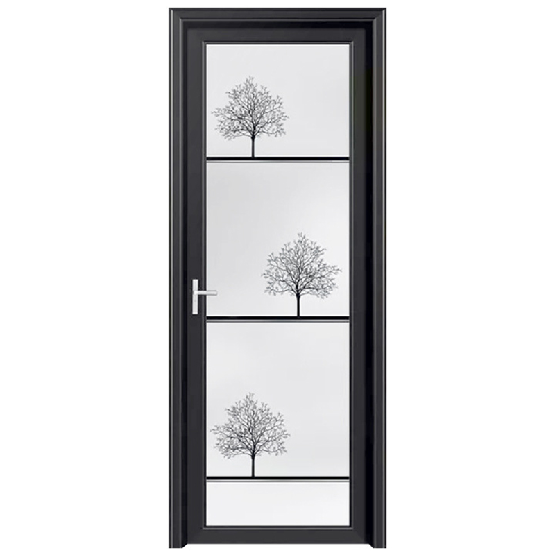 Instime Toilet glass door spot simple extremely narrow side door titanium magnesium aluminum alloy interior door