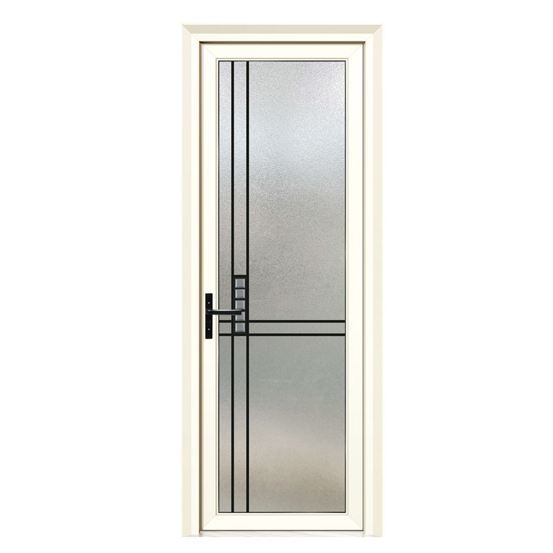 Instime Factory Direct Sales Light Luxury Minimalist Style Oil Sand Glass Door Aluminum Alloy Bathroom Toilet Door