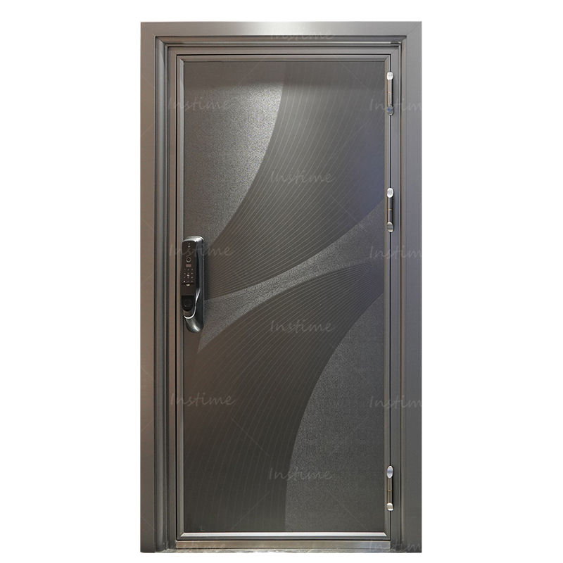 Instime Italian Luxury Design Stainless Steel Entrance Door Exterior Security Front Pivot Door Modern Entry Aluminum Pivot Door