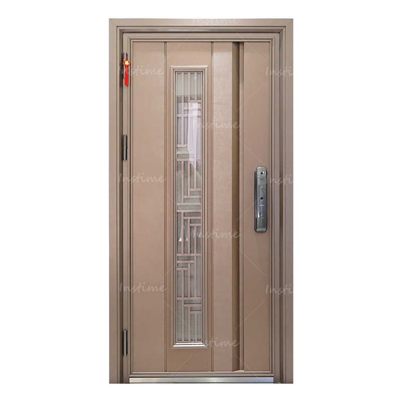 Instime Manufacturer Front Security Exterior Houses Doors Stainless Steel Huge Hurricane Pivot Doors For Hotel