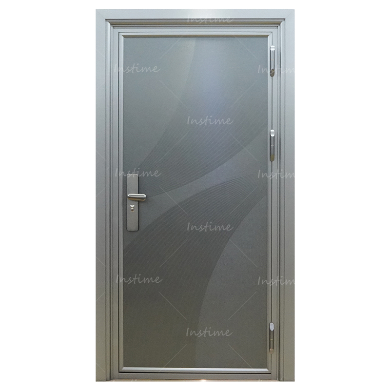 Instime Foshan Factory Supply Cheap Price Front Security Door With Handle Strong 304 Stainless Steel Entry Door